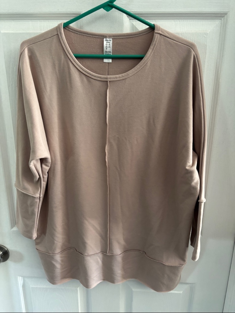 SPANX Women's pink Crewneck Pullover Sweatshirt